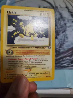 2000 Elekid 22/111 Neo Genesis Unlimited Rare WOTC Pokemon TCG Lightly Played - Image 3