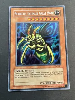 Yugioh Perfectly Ultimate Great Moth TSC-001 Secret Rare - NM - Image 1