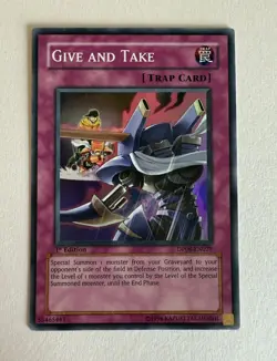 Yu-Gi-Oh! Give and Take Super Rare DP08-EN029 1st Edition - LP - Image 1
