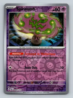 #89 Spiritomb 2023 Paldea Evolved ! Reverse Holo - Image 1