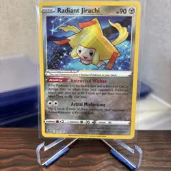 Radiant Jirachi 120/195 Silver Tempest Ultra Rare Holo Pokemon TCG Card - Image 1