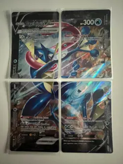 Greninja V-Union SWSH155-158 Promo Holo 4 Card Bundle Near Mint Black Star Promo - Image 1