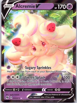 Alcremie V 22/73 Champion's Path - Pokemon Card - NM - Image 1