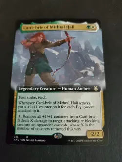 Catti-brie of Mithral Hall (Extended) Forgotten Realms Commander NM MTG - Image 1