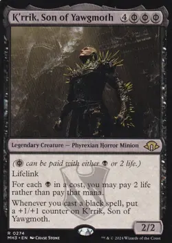 MTG Modern Horizons 3 - K'rrik, Son of Yawgmoth - MH3 274 - Regular - Image 2