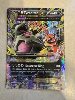 POKEMON MEGA M TYRANITAR EX (43/98) (JUMBO/OVERSIZED SIZE) - Image 1