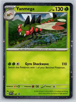 Pokemon Yanmega Cosmos Holo 2024 SVP 187 Black Star Promo - Image 1