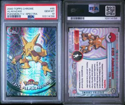Pokemon Topps Chrome Alakazam Spectra #65 PSA 10 Gem Mint - Image 1