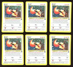 2000 WOTC POKEMON LEAGUE EEVEE #11 BLACK STAR HOLO PROMO LOT OF 10 UNPLAYED - Image 2