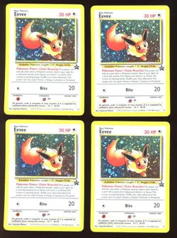 2000 WOTC POKEMON LEAGUE EEVEE #11 BLACK STAR HOLO PROMO LOT OF 10 UNPLAYED - Image 4