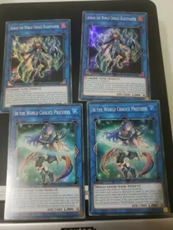 IB The World Chalice Priestess x2 & Blade Master x2 NM 1st Ed COTD-EN048 - Image 1