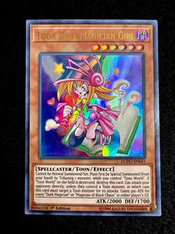🔥 YUGIOH • TOON DARK MAGICIAN GIRL • ULTRA RARE • DUPO-EN041 • 1st • VLP 🔥 - Image 1