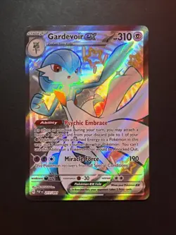 Pokemon Paldean Fates Gardevoir EX Full Art Card 217/091 NM - Image 1