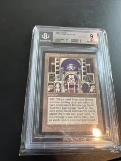 MTG Legends Knowledge Vault BGS 9.0 (9) Mint magic card 8573 - Image 1