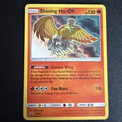 Pokemon TCG Shining Ho-Oh SM Black Star Promo Card SM70 Holo - Image 1