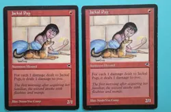 Magic the Gathering MTG Tempest JACKAL PUP X 2 MP U 1997! - Image 1