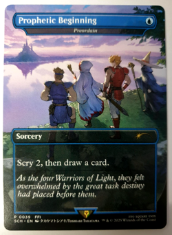 MTG Final Fantasy - Prophetic Beginning (Preordain) - Borderless Promo - 0039 NM - Image 1