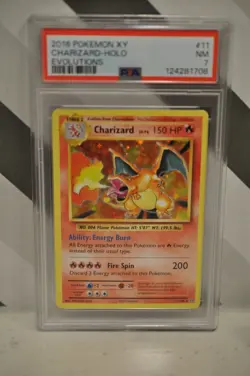 Charizard 11/108 2016 XY Evolutions Holo Rare Pokemon PSA 7 - Image 1