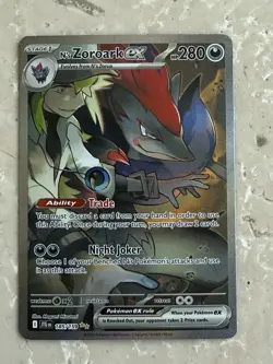 Pokemon N's Zoroark ex 185/159 Sv09: Journey Together Holo NM/M - Image 1