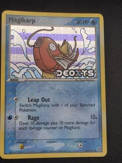 Pokemon TCG 2005 Magikarp 64/107 Deoxys Reverse Holo Vintage - Image 1