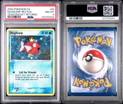 Pokemon Magikarp EX Team Rocket Returns Reverse Holo #65 PSA 8 - Image 1