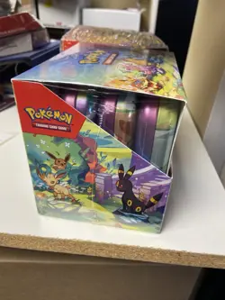 Pokemon SV8.5 Prismatic Evolutions Mini Tins Display Sealed New - Image 4
