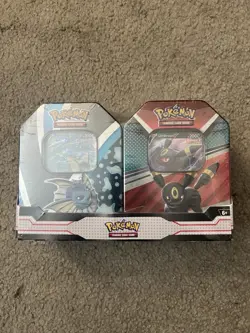 Pokemon TCG V Heroes Bundle Tins: 2-Pack of Vaporeon & Umbreon Brand New Sealed - Image 1