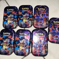 Pokemon TCG: Mega Heroes Mini Tins Art Factory Sealed - Image 1