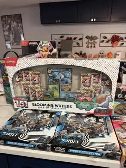 Pokemon TCG Scarlet & Violet 151 Blooming Waters Premium Collection Box Sealed - Image 1