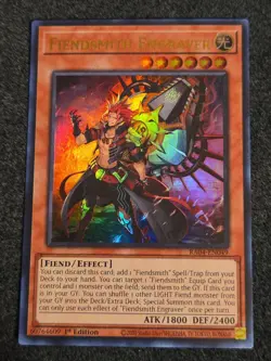 Yugioh! TCG - Fiendsmith Engraver - Ultra Rare - RA04-EN049 - Stampede - Image 1