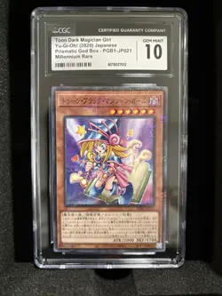 CGC 10 Gem Mint Toon Dark Magician Girl PGB1-JP021 Prismatic God Box Japanese - Image 1
