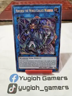 Yu-Gi-Oh Ningirsu The World Chalice Warrior MP18 1st Secret Light Played - Image 1