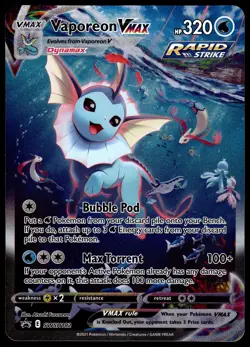Set of Flareon SWSH180 Vaporeon SWSH182 Jolteon SWSH184 VMAX JUMBO Pokemon Card - Image 3