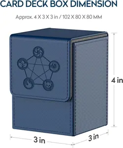 eck Box Compatible with MTG Cards, Trading Card Case with 2 Dividers per Holder - Image 4