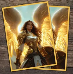 Angel Valkerie Game Card Sleeves 100 Pack - Perfect Fit for TCG, MTG, Giada Font - Image 2