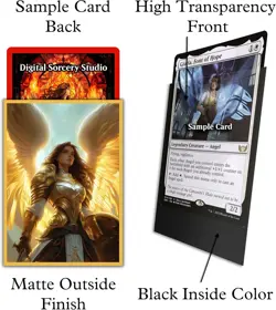 Angel Valkerie Game Card Sleeves 100 Pack - Perfect Fit for TCG, MTG, Giada Font - Image 4