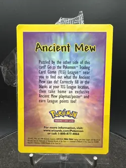 ANCIENT MEW DETAILS INSERT CARD - Pokemon Card - Promo - NM - Image 1