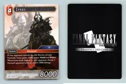 Zenos #8-012H Final Fantasy Opus VIII 2019 Hero TCG Card - Image 1