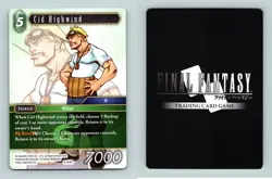 Cid Highwind #8-054R Final Fantasy Opus VIII 2019 Rare TCG Card - Image 1