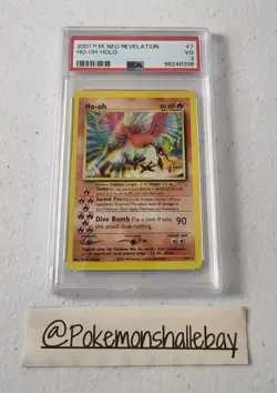 Ho-Oh 7/64 - Neo Revelation *PSA 3 - VG* Holo Rare Pokemon Card - Image 1