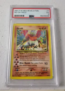 Ho-Oh 7/64 - Neo Revelation *PSA 3 - VG* Holo Rare Pokemon Card - Image 3