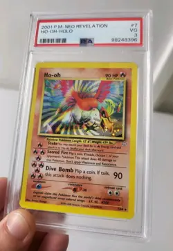 Ho-Oh 7/64 - Neo Revelation *PSA 3 - VG* Holo Rare Pokemon Card - Image 4