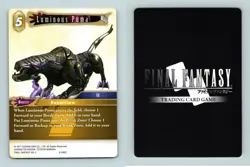 Luminous Puma #8-080C Final Fantasy Opus VIII 2019 Common TCG Card - Image 1