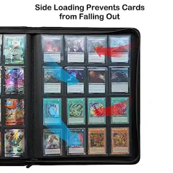 Rayvol Premium 1000+ Pockets Card Binder, 16-Pocket Ringless Trading Card Alb. - Image 5