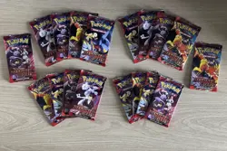 Destined Rivals Pokemon Unsealed Half Booster Box 18 Packs New & Sealed Packs - Image 4