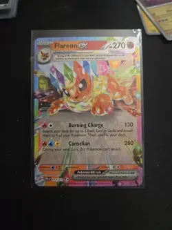 2025 Pokemon SV Prismatic Evolutions PRE EN Flareon ex #014/131 TCG Pokemon holo - Image 1
