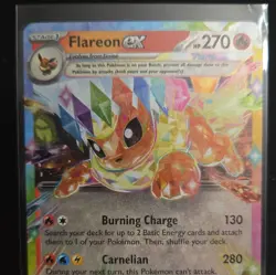 2025 Pokemon SV Prismatic Evolutions PRE EN Flareon ex #014/131 TCG Pokemon holo - Image 2