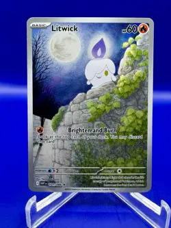 Litwick 101/086 SV: White Flare Holo Illustration Rare Pokemon TCG NM - Image 1