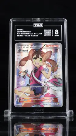 2017 POKEMON PREMIUM TRAINER XY COLLECTION PROMO 111a FULL ART/SHAUNA TAG 8 - Image 1