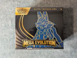 Pokemon TCG: Mega Evolution - ETB - Lucario - New (Slightly ripped seals) - Image 1